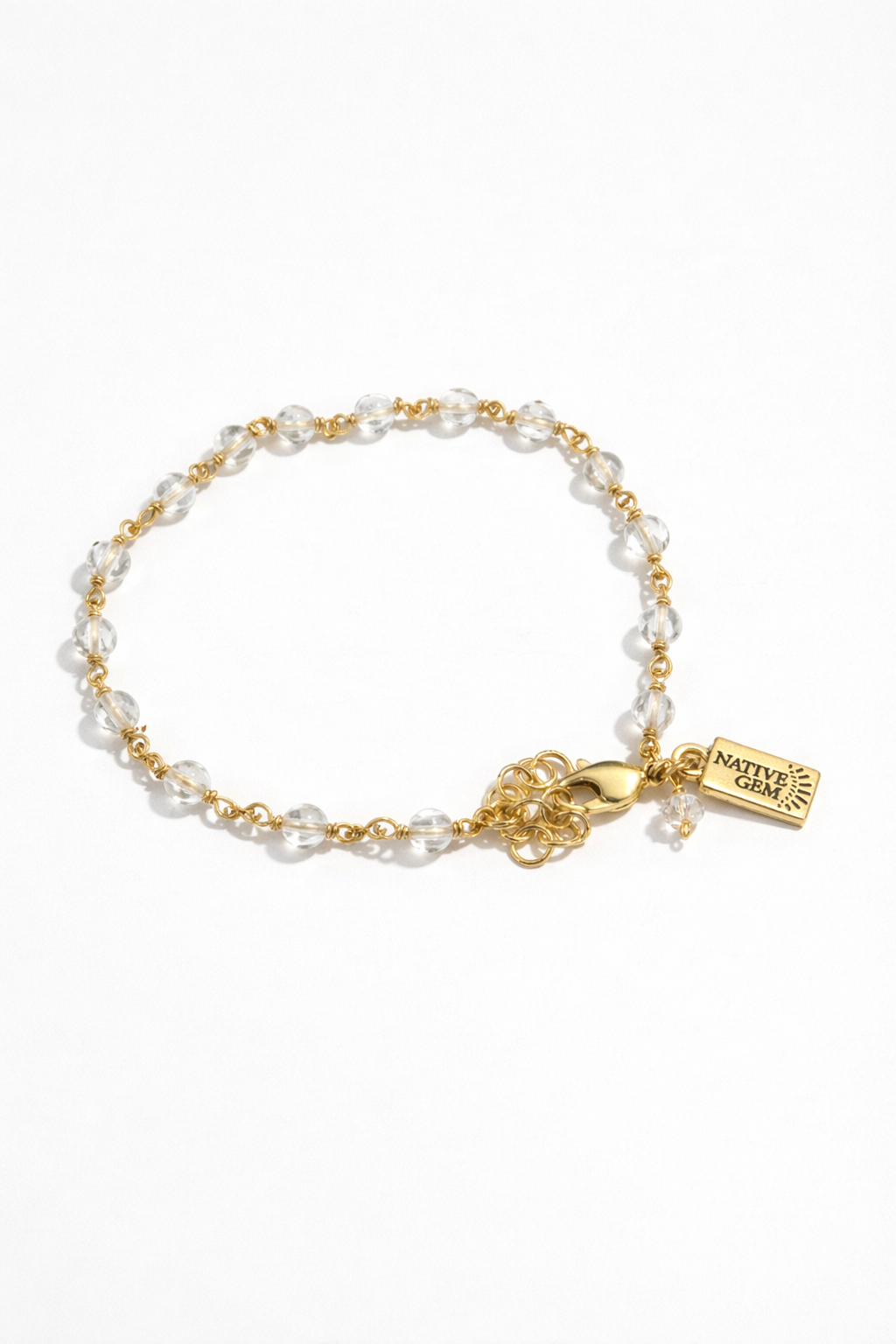 APRIL BIRTHSTONE BRACELET- QUARTZ