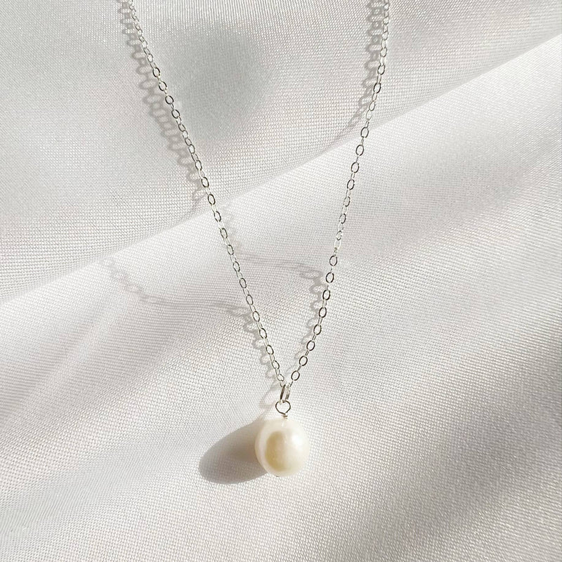 Reese Freshwater Pearl Necklace Sterling Silver