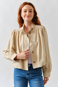 SHORT BALLON TRENCH JACKET