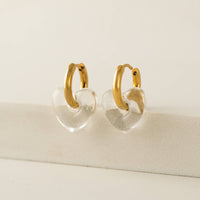 Corazon Hoop Earrings | Gold Hoop Earrings | Drop Earrings