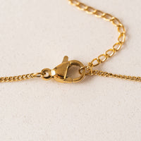 Fluted Heart Necklace | Minimalist Gold Pendant | 18K PVD