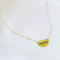 Happy Mama Pendant Gold Filled Necklace