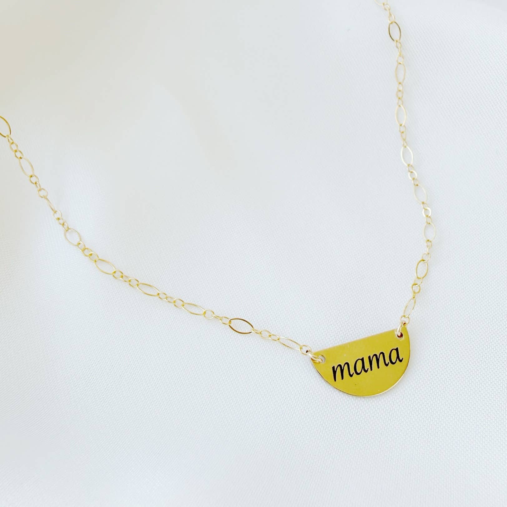 Happy Mama Pendant Gold Filled Necklace