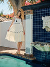 EMBROIDERED TIER DRESS