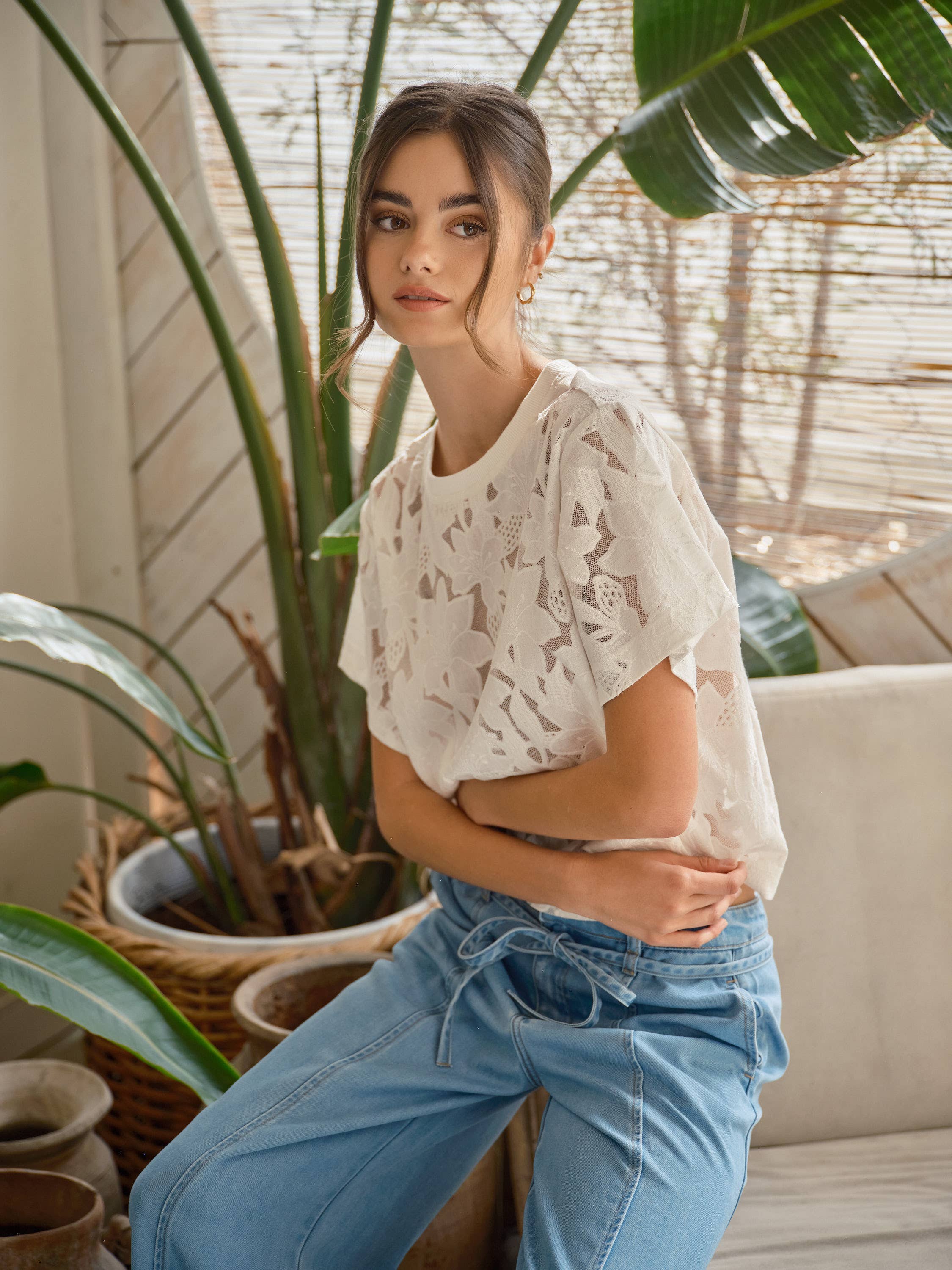 Lace Floral T-shirt