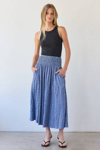 Blue Check Skirt