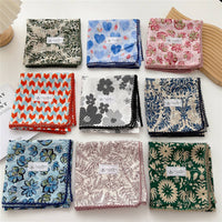 Cotton Linen Square Scarf