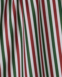 Ribbon Green Red Tea Towel