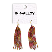 Tassel Seed Bead Earrings