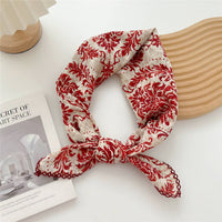 Cotton Linen Square Scarf