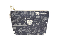 Colorado Zipped Pouch  - Cotton Canvas, USA Made
