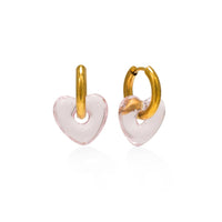 Corazon Hoop Earrings | Gold Hoop Earrings | Drop Earrings