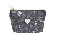 Colorado Zipped Pouch  - Cotton Canvas, USA Made