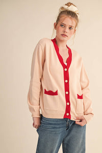Scalloped Sweater Cardigan