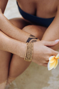 Classic Gold Ball Bracelets