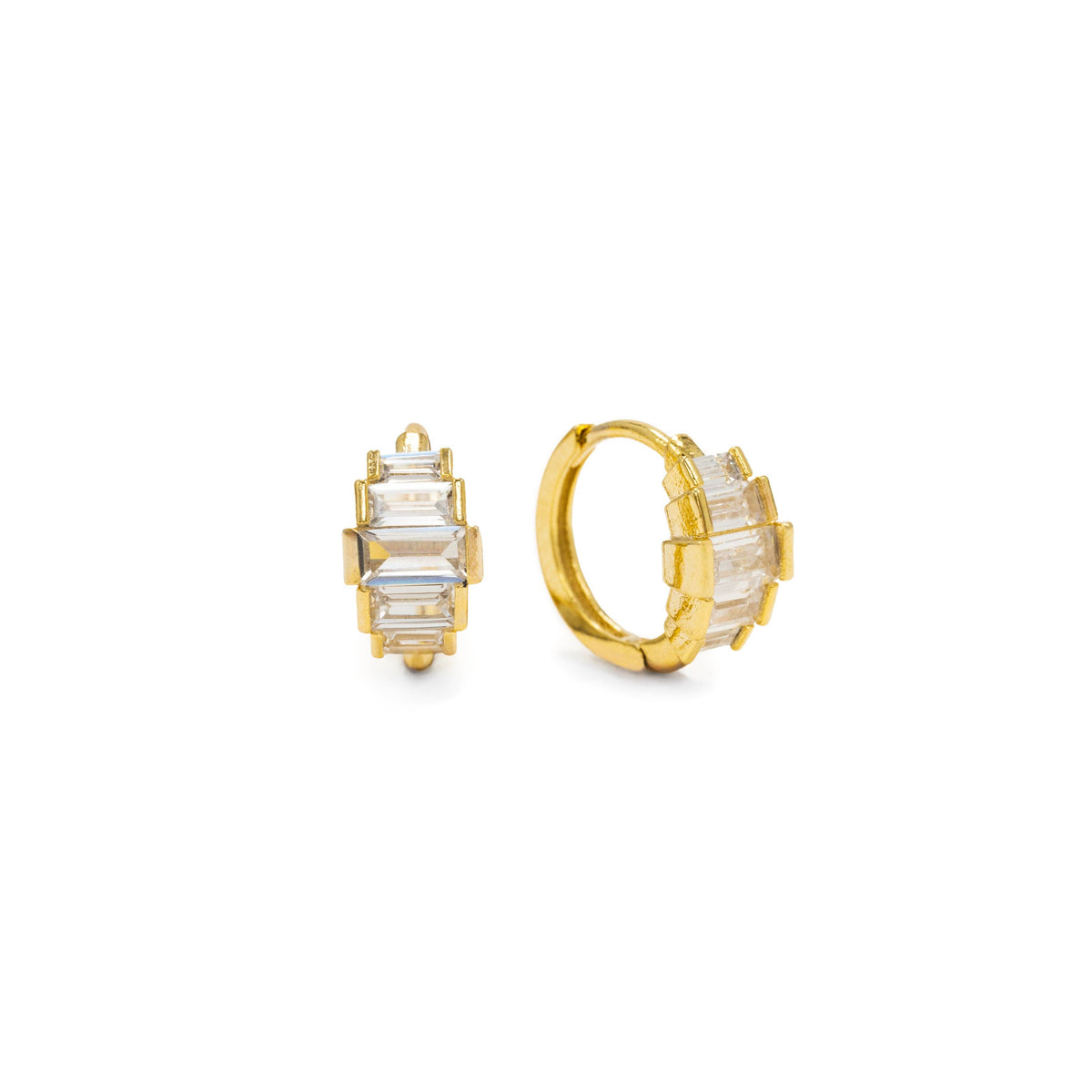 Clarice Huggie Hoop Earrings