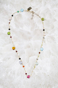 GUM DROP NECKLACE- RAINBOW + SHORT