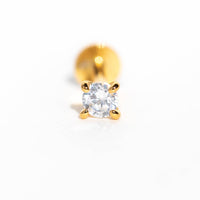 Dainty Brilliance Flat Back Earring