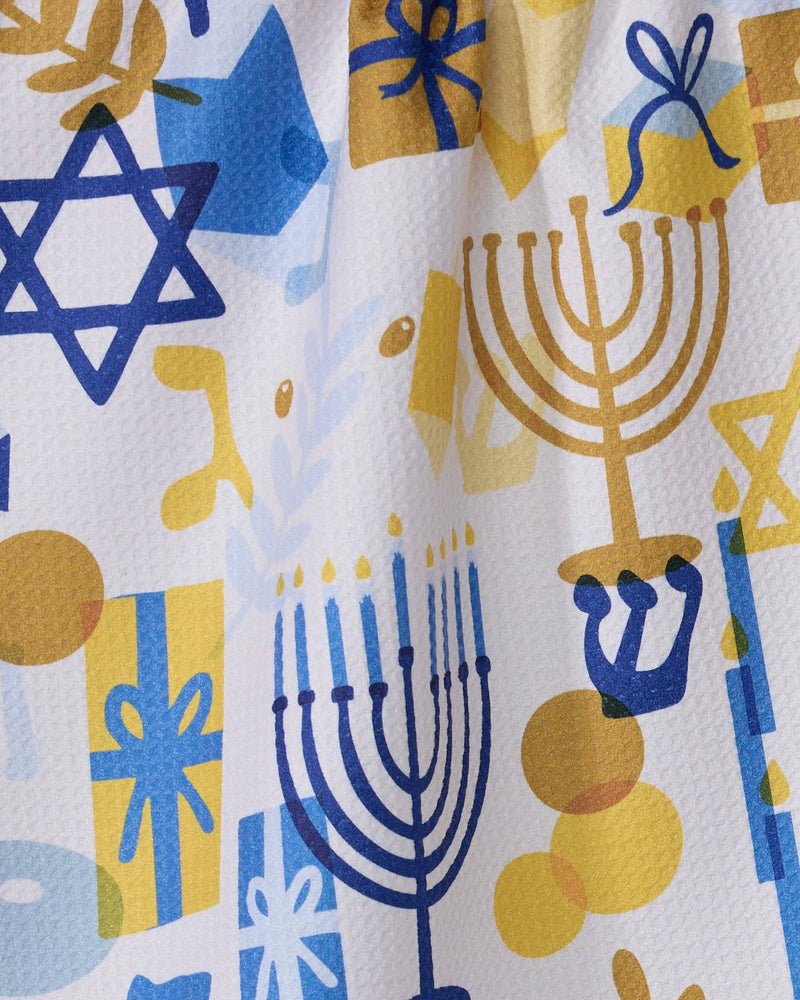 Hanukkah is Here Tea Towel