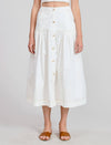 The Button Detail Midi Skirt