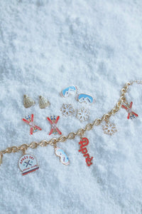 Apres Ski Charm Bracelet in Shiny Gold