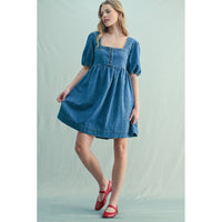 THE DENIM MINI DRESS