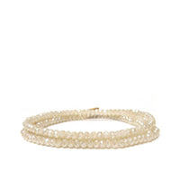 Mini stretch crystal beaded wrap bracelet