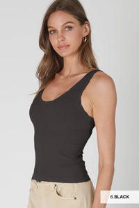 Reversible Scallop Edge Tank Top