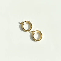 18k Gold Sterling Everyday Hoop