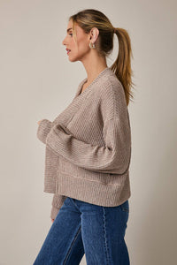 LONG SLEEVE CROPPED CARDIGAN