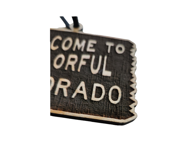 Welcome to Colorado | Wooden Ornament - Birch
