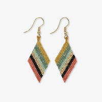 Zelda Angled Stripe Diamond Earrings
