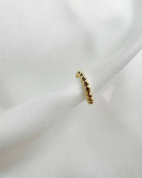 Lily Beaded Ear Cuff Gold Filled