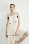 EMBROIDERED TIER DRESS