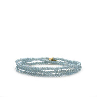 Mini stretch crystal beaded wrap bracelet