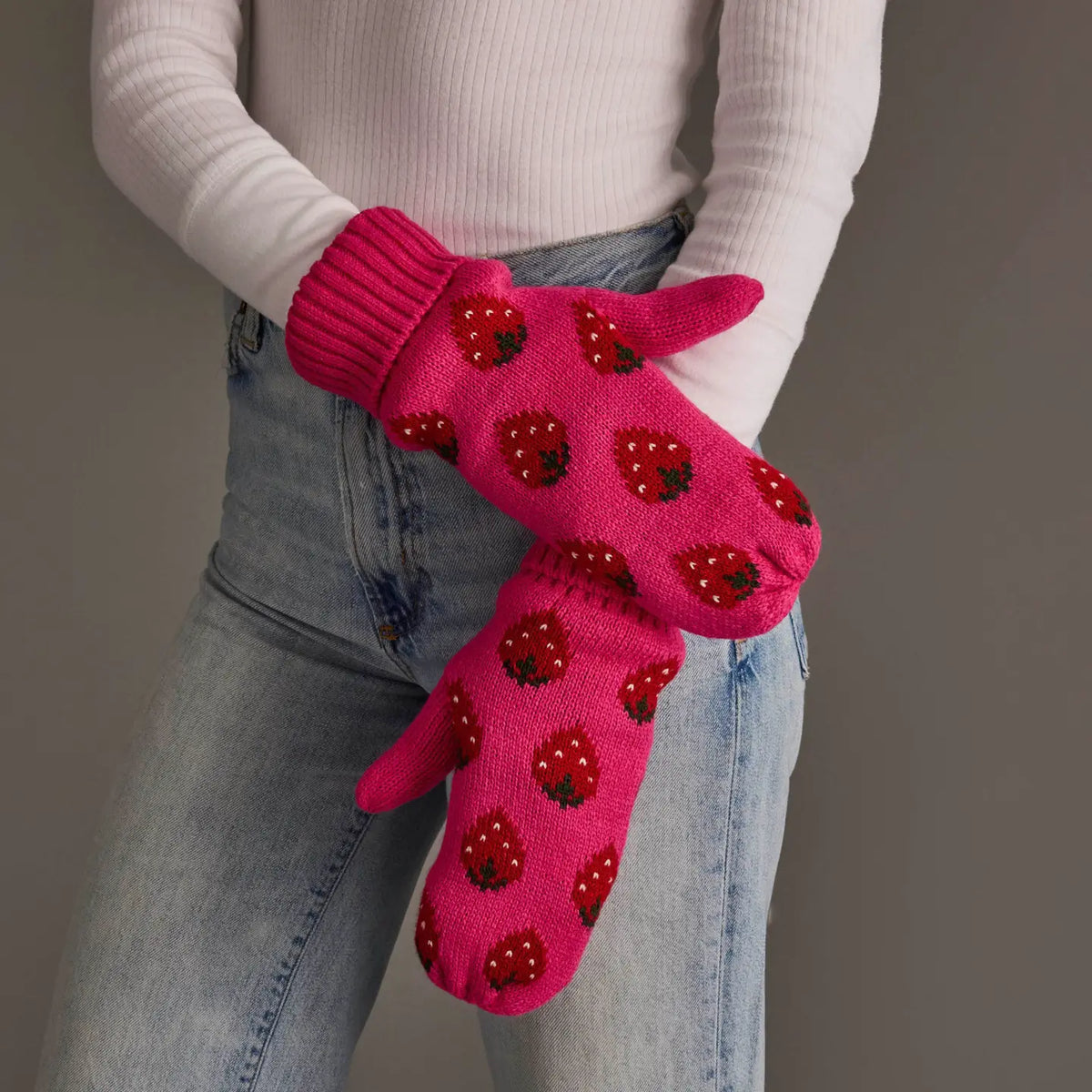 Panache Strawberry Mittens