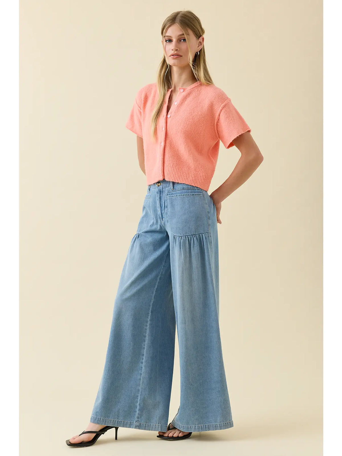 Dusty Blue Denim Pants