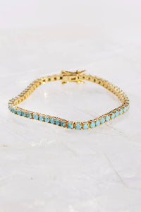 TENNIS BRACELET- TURQUOISE