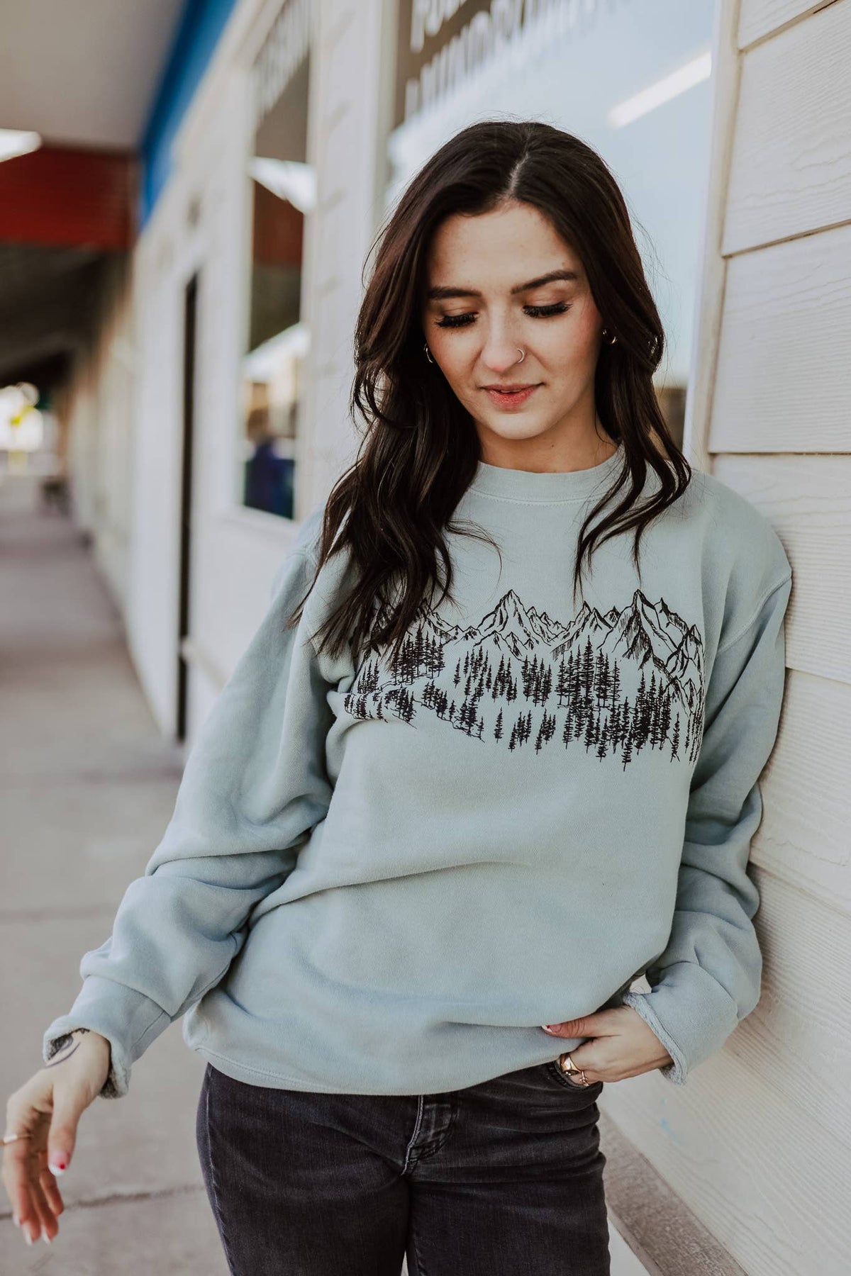 Mountain Sketch Unisex Pullover