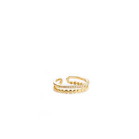 Adjustable Double Band Ring