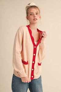 Scalloped Sweater Cardigan