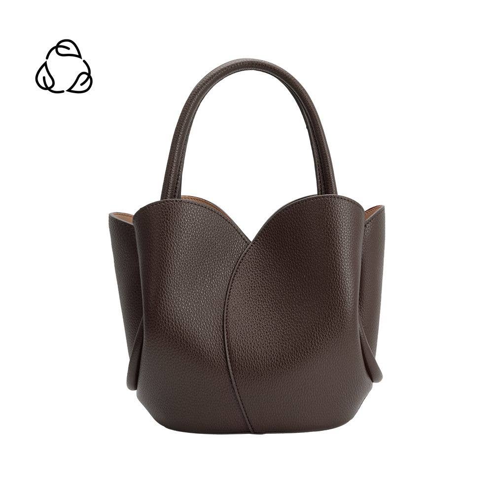 Tulip Choco Recycled Vegan Leather Top Handle