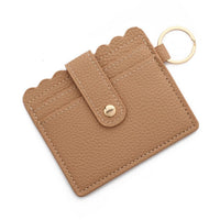 Multi-Card PU Wallet with Keychain & Coin Pocket