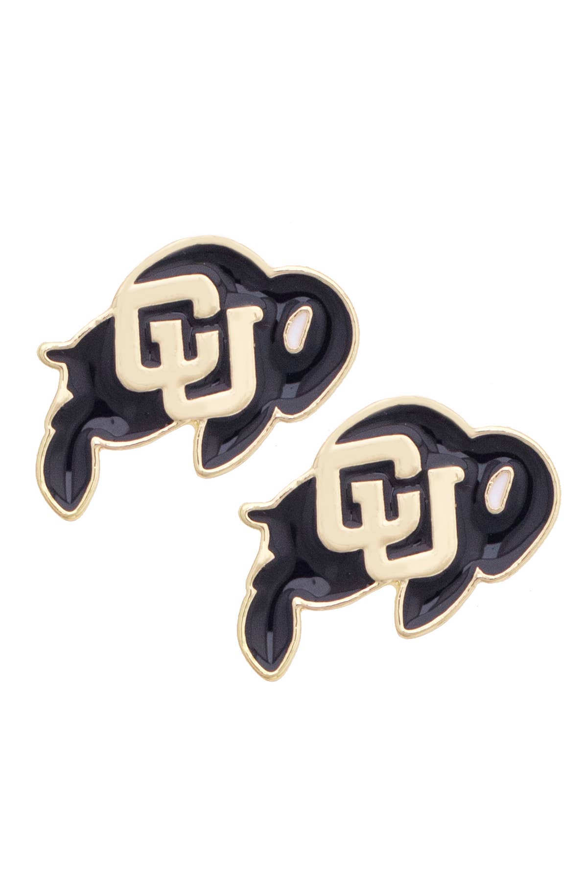 Colorado Buffalos Enamel Logo Stud Earrings