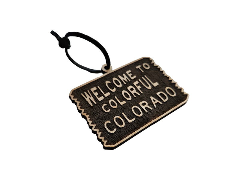Welcome to Colorado | Wooden Ornament - Birch