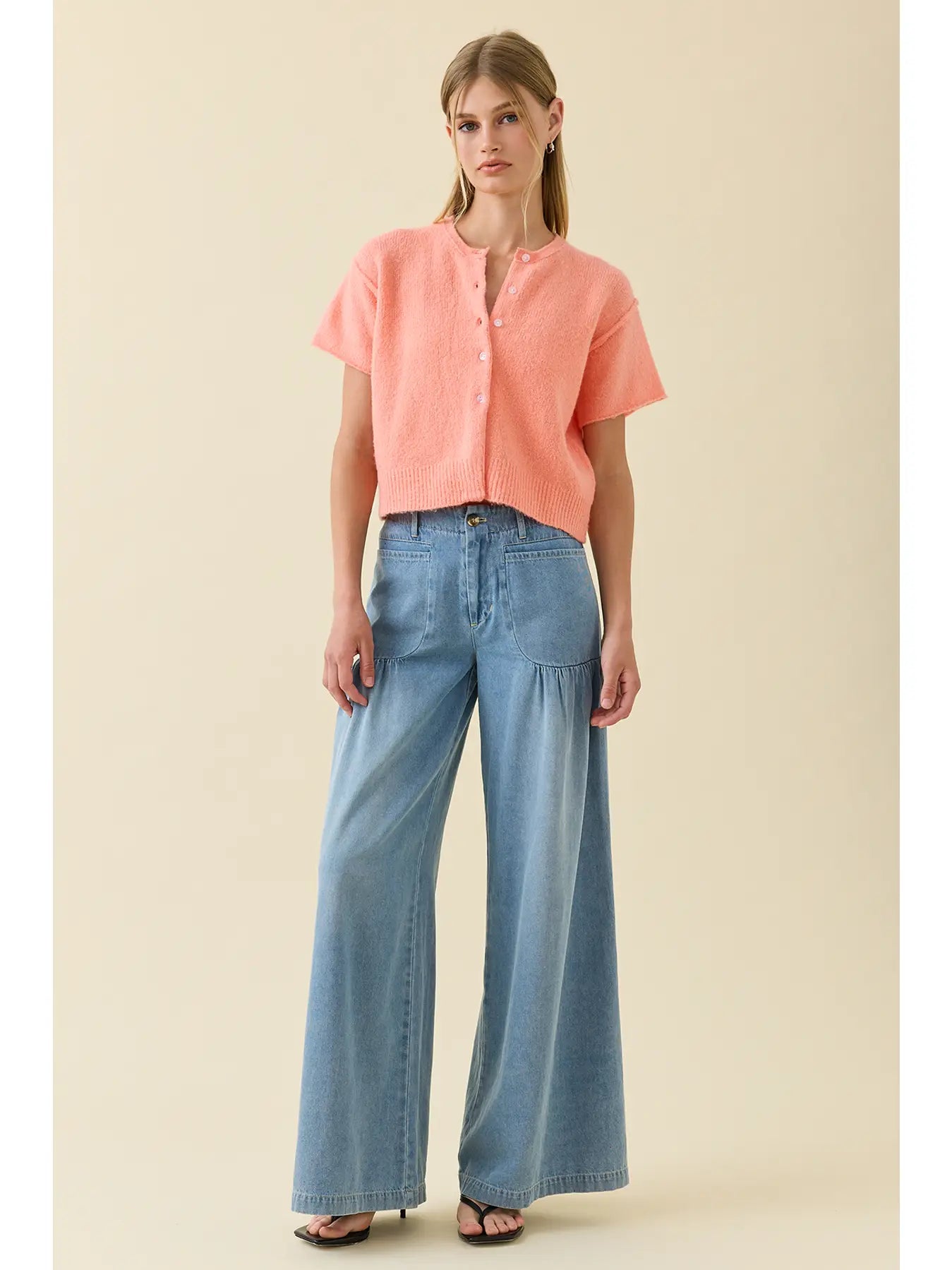 Dusty Blue Denim Pants