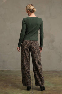 Slim Fit Knit Button Top - RTK1029