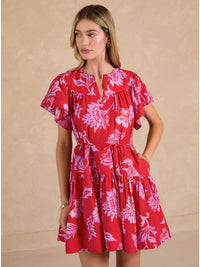 Floral Printed Mini Dress
