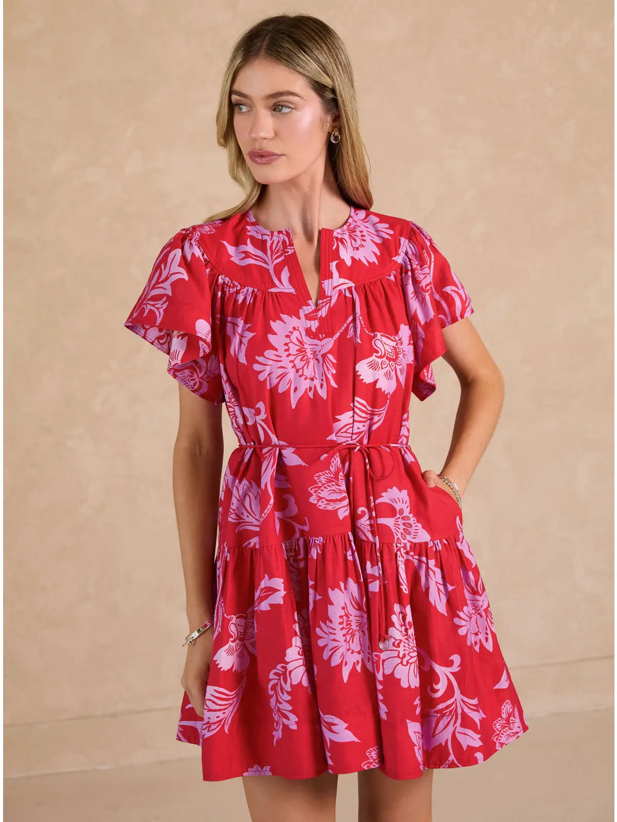 Floral Printed Mini Dress