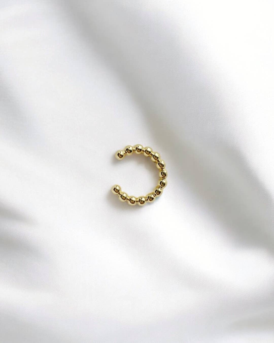 Lily Beaded Ear Cuff Gold Filled